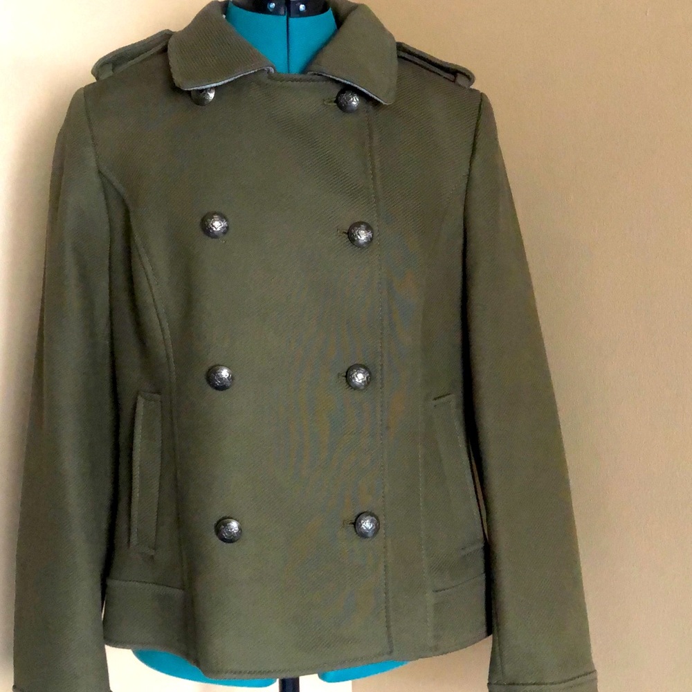 Banana Republic Military Green Coat
